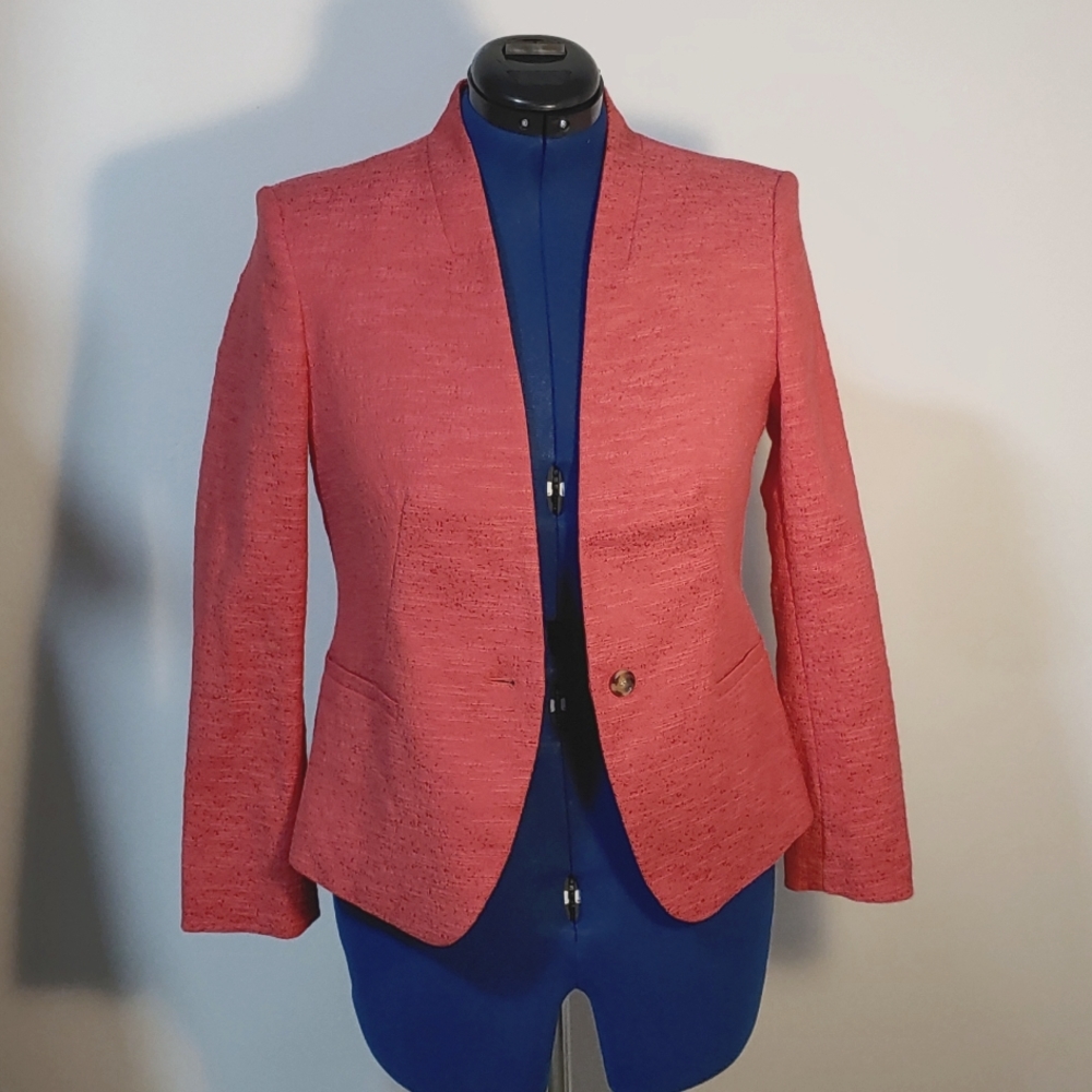 Loft Red Jacket Size 10P